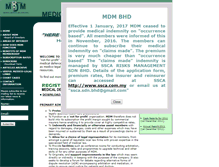 Tablet Screenshot of mdm.org.my